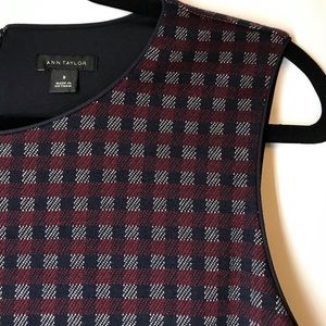 Ann Taylor Sheath Dress w/ Front Kick Pleat Sz 8